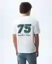 Camiseta Hombre Blanco Talla M 841G023_BLA110601 Americanino