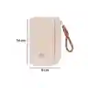 Tarjetero Básico Serie Morado Con Asa Café Miniso