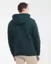 Buzo Hoodie Basic Verde Nafta Ultraoscuro Talla L Chevignon