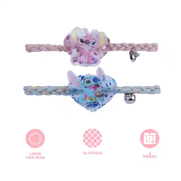 Liga Para el Cabello Dije Con Imán Disney Lilo & Stitch Miniso
