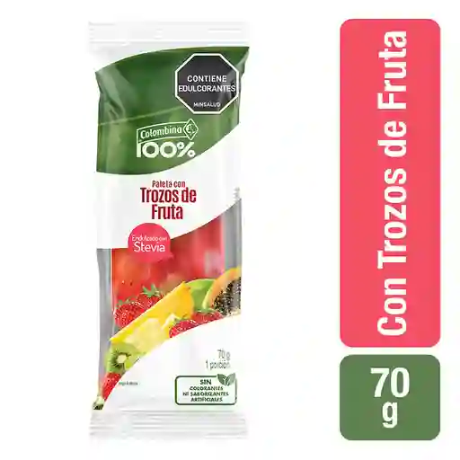 Colombina 100% Paleta Helada con Trozos de Fruta Natural