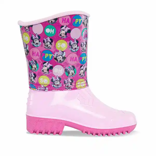 Disney Botas de Lluvia Minnie Zoraida Para Niña Rosa Talla 23