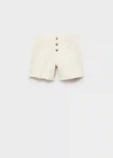 Short Patri Blanco Talla 12 Niñas Mango