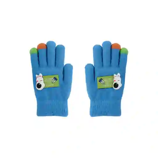 Guantes de Invierno Infantiles Miniso Astronauta Azul Miniso