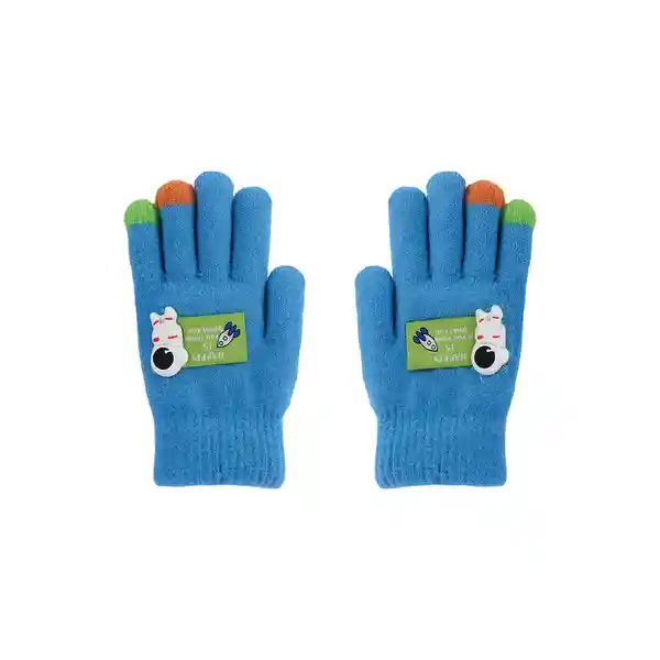 Guantes de Invierno Infantiles Miniso Astronauta Azul Miniso