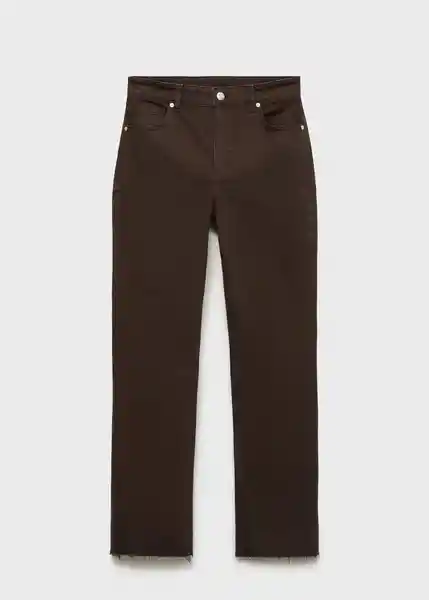 Jean Sienna Chocolate Talla 34 Mujer Mango