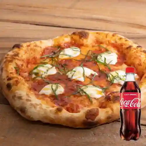 Pizza Pepperoni&Stracciatella +Cocacola Org 500ml