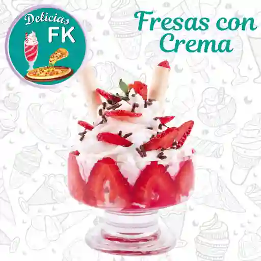 FRESAS con CREMA