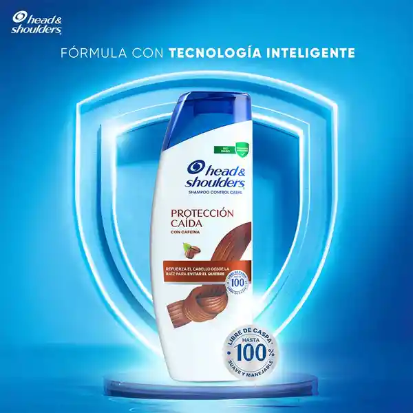 Shampoo Head Shoulders Proteccion Caida con Cafeina Control Caspa Champu Head and Shoulders 180 ml