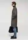 Abrigo York Marrón Talla XL Hombre Mango