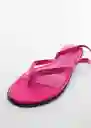 Sandalias Tordin Fucsia Talla 40 Mujer Mango