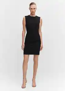 Vestido Paloma Negro Talla XL Mujer Mango