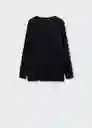 Jersey Lombia Negro Talla M Mujer Mango