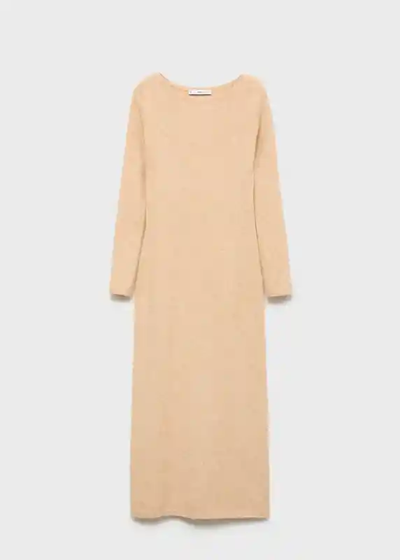 Vestido Seeds Camel Talla L Mujer Mango