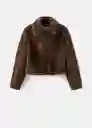 Chaqueta Xbruna Marron Talla M Mujer Mango