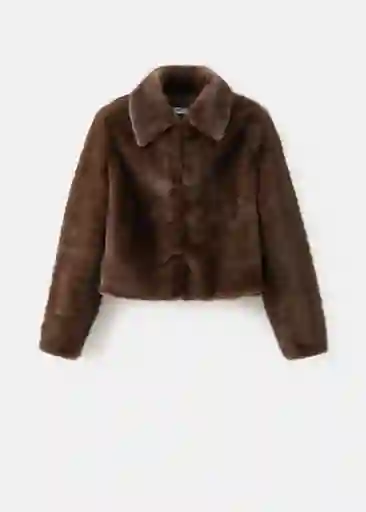 Chaqueta Xbruna Marron Talla M Mujer Mango