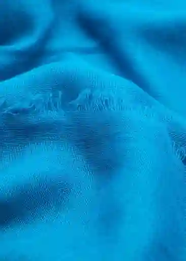 Fular Linen Azul Talla 99 Mujer Mango