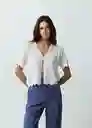 Blusa Tejido Mujer Crudo Marfil Talla L Naf Naf