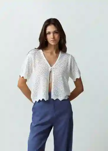 Blusa Tejido Mujer Crudo Marfil Talla L Naf Naf