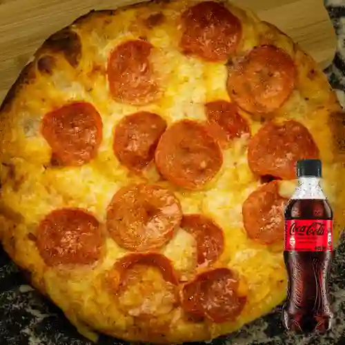 Combo Pepperoni + Coca Cola Sin Azúcar 400 ml