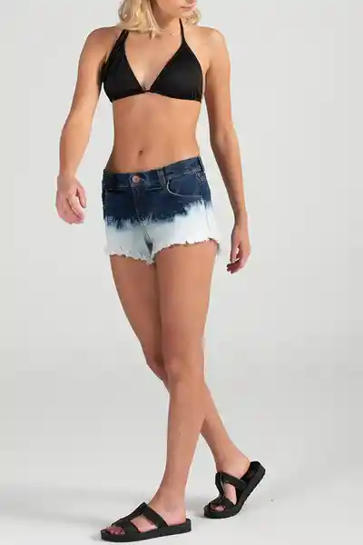 ONeill Short Bowie Degradé Femenino Azul Oscuro Talla L