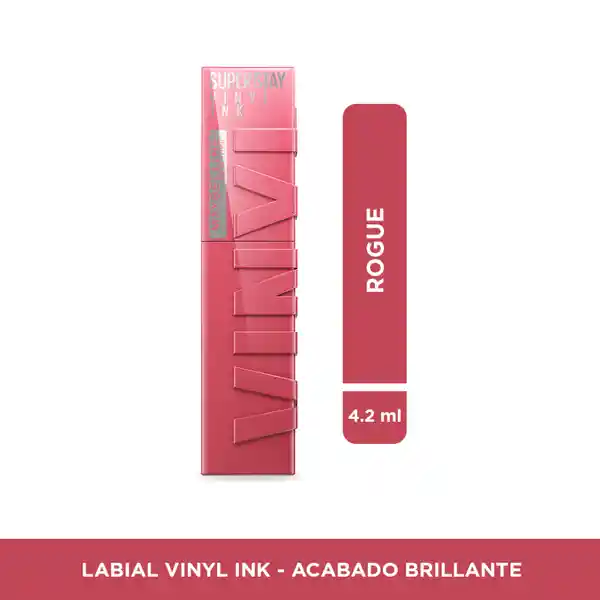 Labial Líquido Maybelline SuperStay Vinyl Ink ROGUE 145