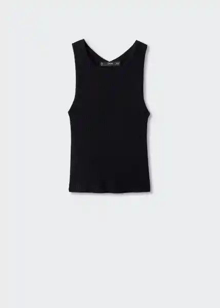 Top Pasi Negro Talla 27 Mujer Mango