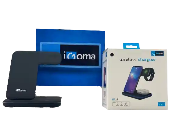 Igoma Cargador Inalámbrico 3 en 1 Wl-5