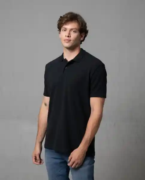 Camiseta Polo Hombre Negro M 191G102_NEG194007 Rifle