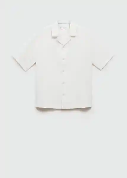 Camisa Atrani Blanco Talla S Hombre Mango