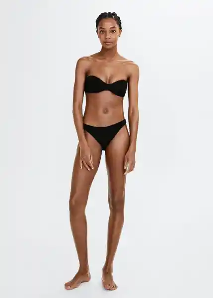 Top Bikini Pami Negro Talla M Mujer Mango