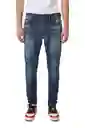 Diesel Jean D-Strukt Para Hombre Azul Medio Talla 30