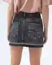  Falda Mujer Negro Talla 10 342E000 AMERICANINO 