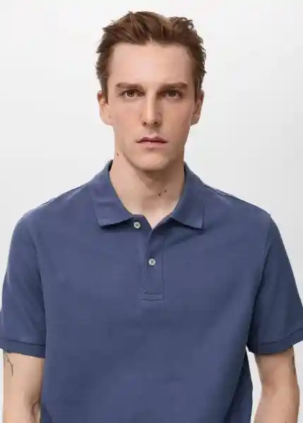 Camiseta Polo Rea Porcelana Talla M Hombre Mango