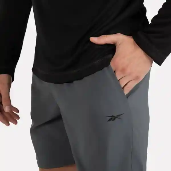Reebok Pantaloneta Para Entrenamiento Hombre Color Gris Talla L