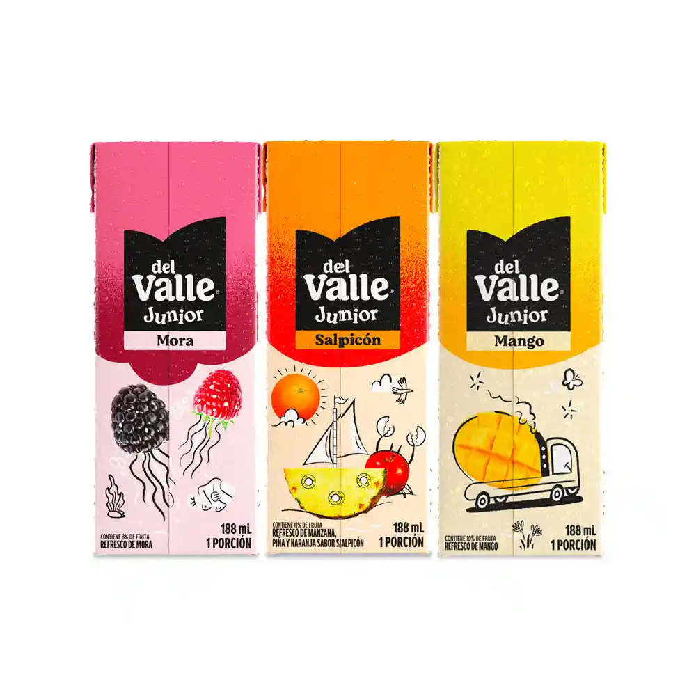 Jugo Del Valle Frutal Surtido 188ML x 6 Unds
