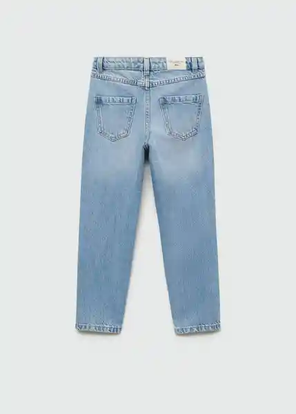 Jean Mom7 Tejano Medio Talla 10 Niñas Mango