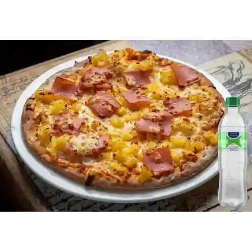 Combo Pizza Hawaiana + Brisa con Gas 600ml