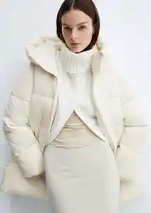 Abrigo Anorak Tokyo Offwhite Talla 25 Mujer Mango