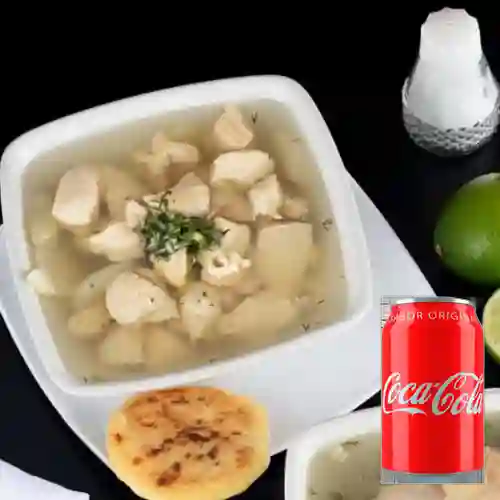 Combo Caldo de Pollo +Cocacola Orig 365 ml