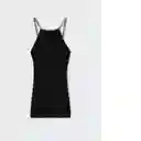 Vestido Disco Negro Talla M Mujer Mango