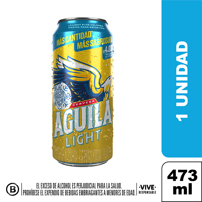 AguilaCerveza Light 473 ml