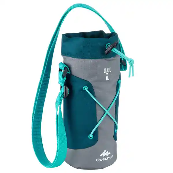 Quechua Funda Cantimplora Camping Senderismo Azul Gris