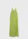 Vestido Ocean Verde Talla S Mujer Mango