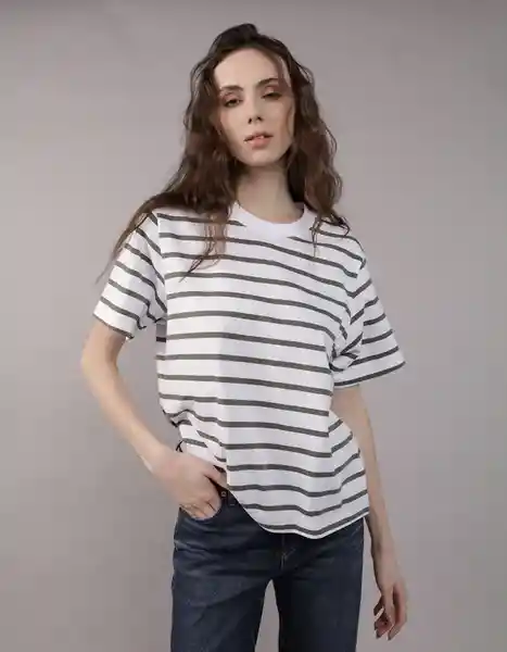 Camiseta Mujer Verde Talla: MEDIUM 1087300 American Eagle