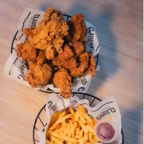 1 Pollo Claudio + Papas