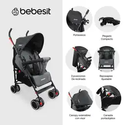 Bebésit Coche Paseador Buggy Gray 102AG