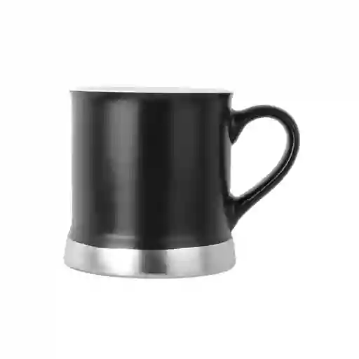 Taza de Cerámica Serie Silver Grey Negro Miniso