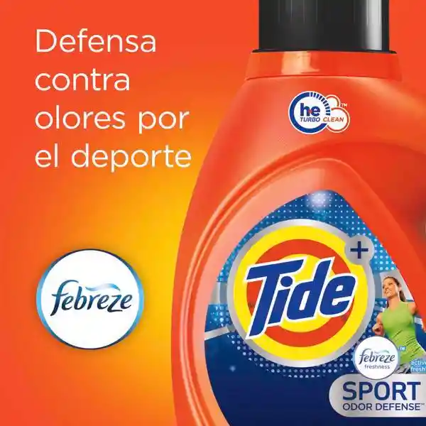 Tide Sport Febreze Detergente Líquido 29 lavadas