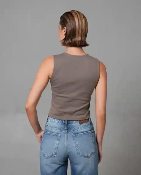 Camiseta Mujer Café Talla L 209G001_CAF181312 Rifle